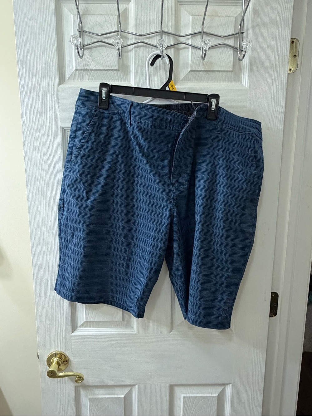 Men's Blue Striped Performance Shorts Hang Ten